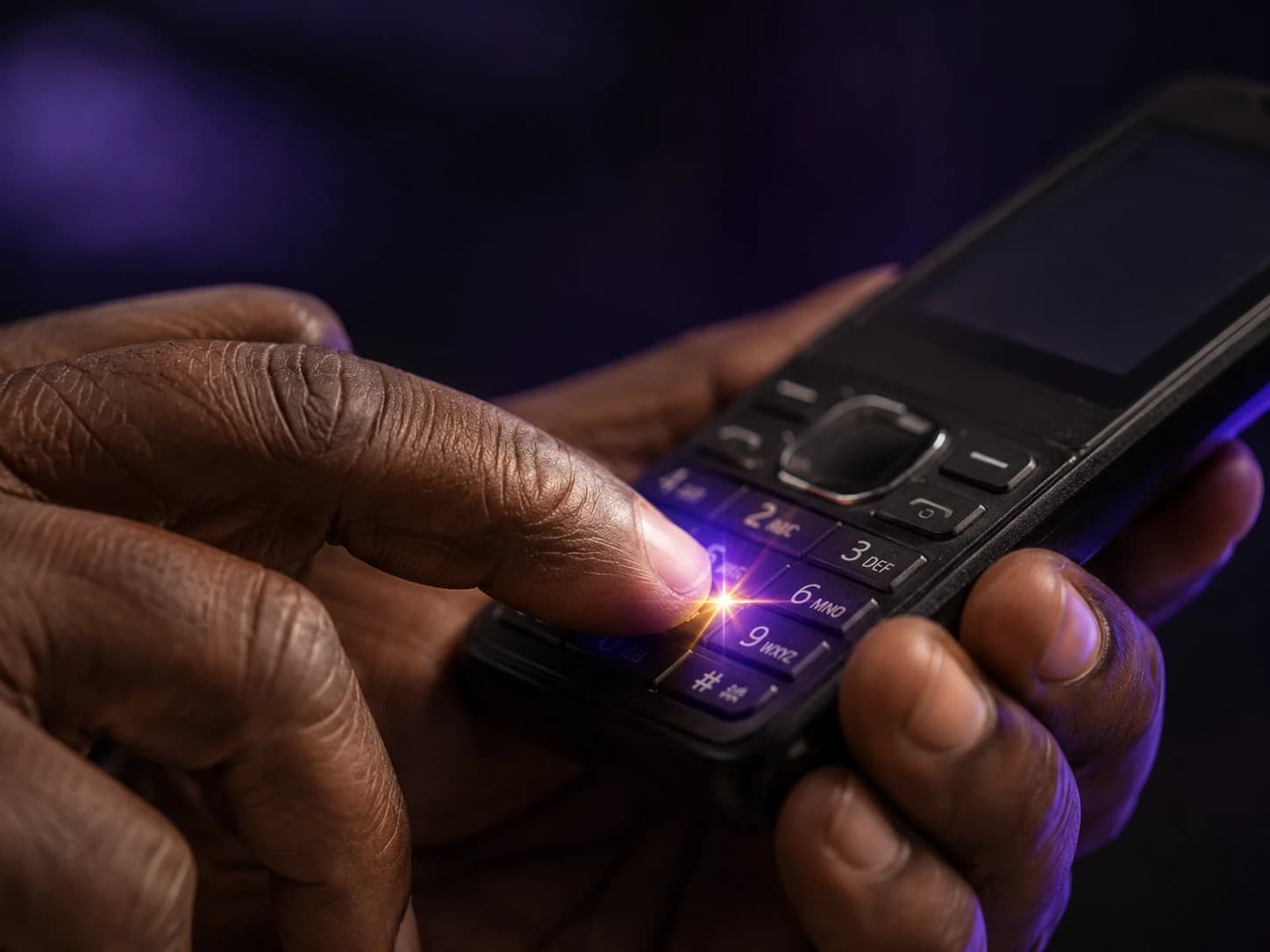 Mobile-money vendor in West Africa
